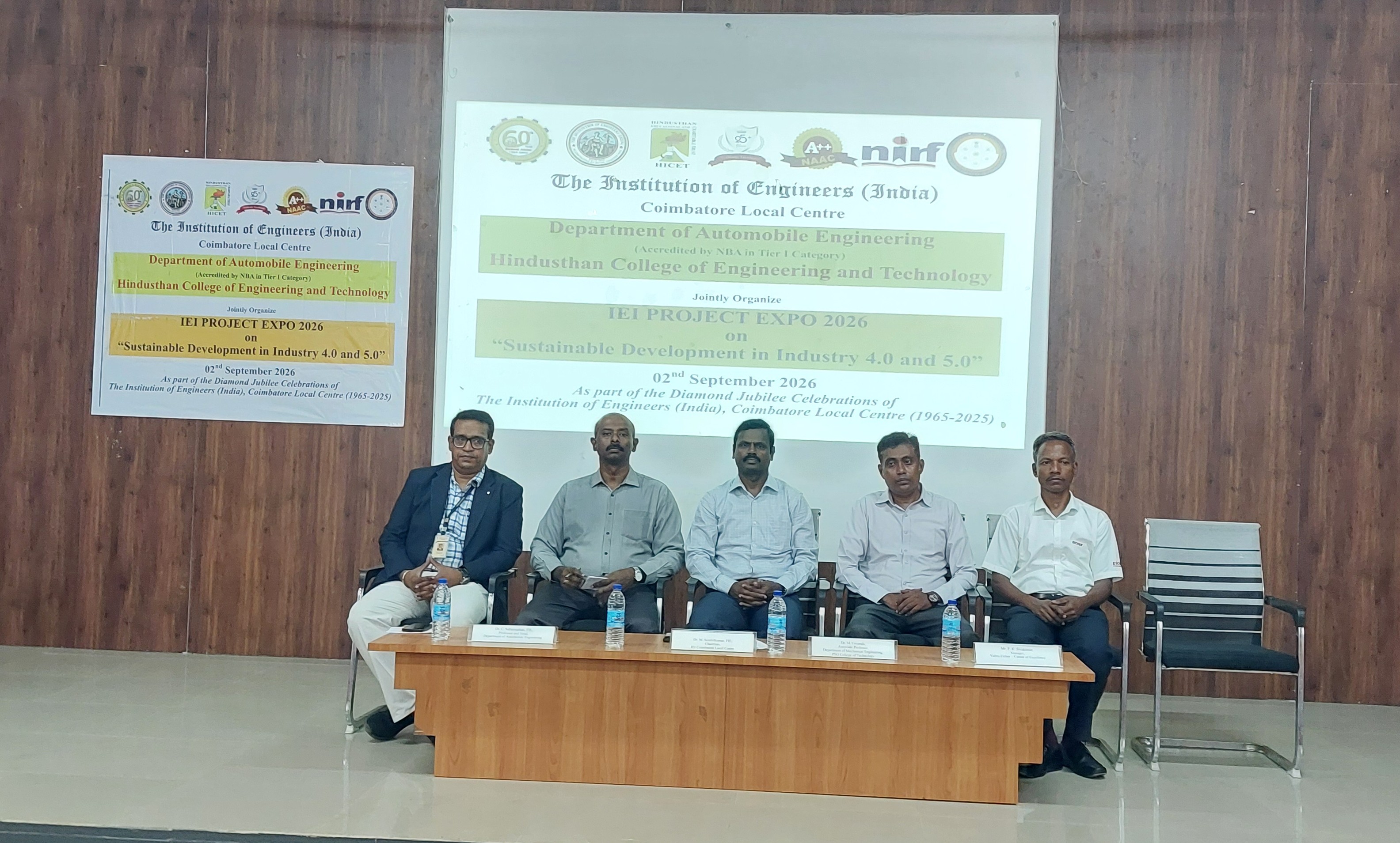 Project Expo on the theme “Sustainable Development in Industry 4.0 & Industry 5.0" - Department of Automobile Engineering, Hindusthan College of Engineering and Technology, Coimbatore